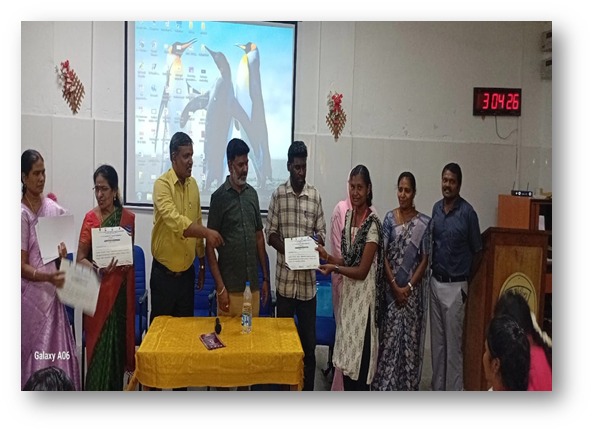 தூத்துக்குடி வ.உ.சி. கல்வியியல் கல்லூரியின் தமிழ்த்துறை பயிற்சிப் பட்டறை