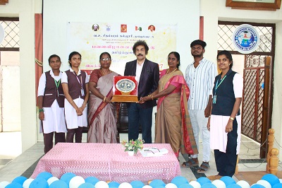 தூத்துக்குடி வ.உ.சிதம்பரம் ‌ 75 வது ஆண்டு  பவள விழாவை முன்னிட்டு இலக்கியப் போட்டிகள் நடைபெற்றது : கள்ளிக்குளம் திருநெல்வேலி தெஷணமாற நாடார் சங்கம் கல்லூரி சாம்பியன்!