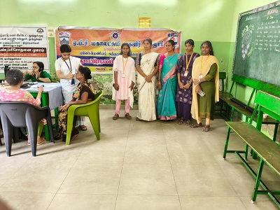 தூத்துக்குடி ஏ. பி.சி.மகாலட்சுமி மகளிர் கல்லூரி, என்எல்சி தூத்துக்குடி மற்றும் அரவிந்த் கண் மருத்துவமனை இணைந்து நடத்திய இலவச கண் சிகிச்சை முகாம் !